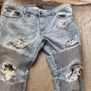 Mens ripped jeans